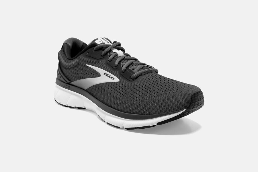 Trace Road Brooks Running Shoes NZ Mens - Black/Grey - VYOPAS-389